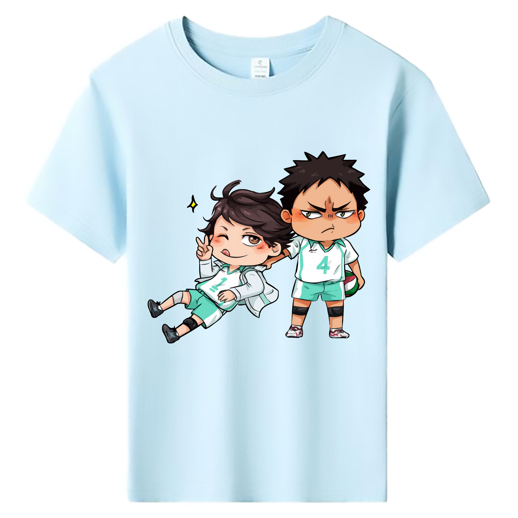 （画像用） ハイキュー!! Haikyu!! 綿100％キッズTシャツ（フロントプリント）
